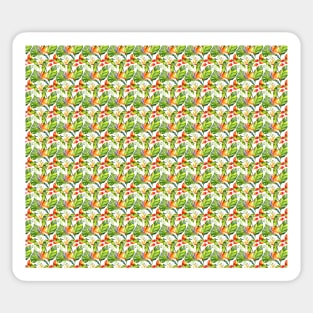 Tropical Watercolor Flowers Sticker